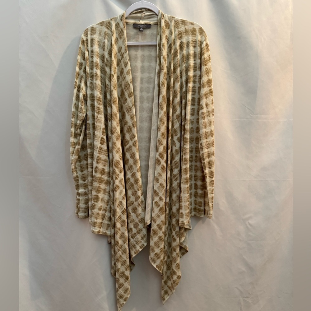 Lisa Rinna Collection Asymmetrical Open Front Cardigan M